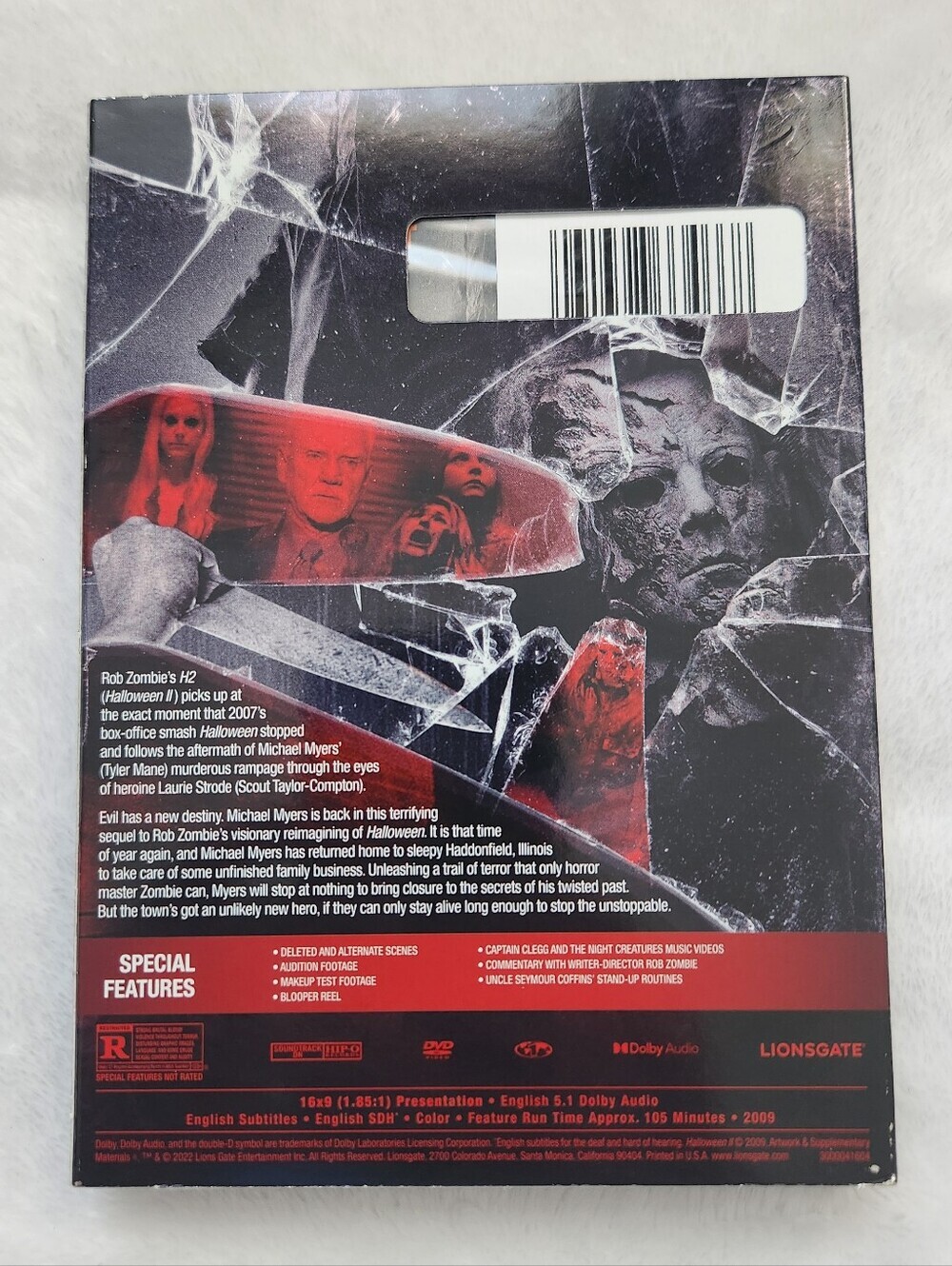 🚨 FACTORY SEALED  Rob Zombie's Halloween II DVD Shiny Shattered Glass Slipcover - Picture 2 of 8